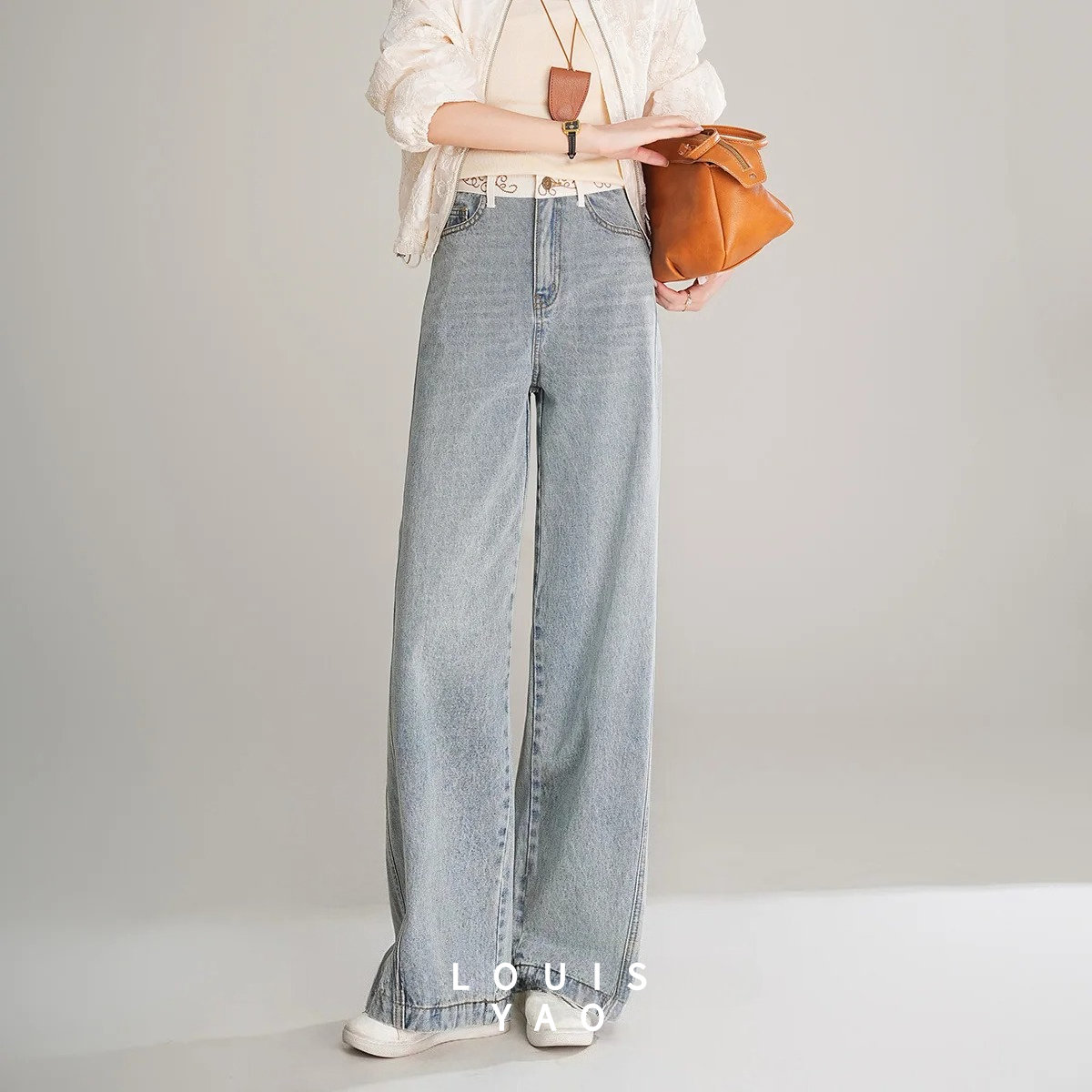 Summer Clothing Reviews - LOUISYAO Retro Contrast Color Denim Pants