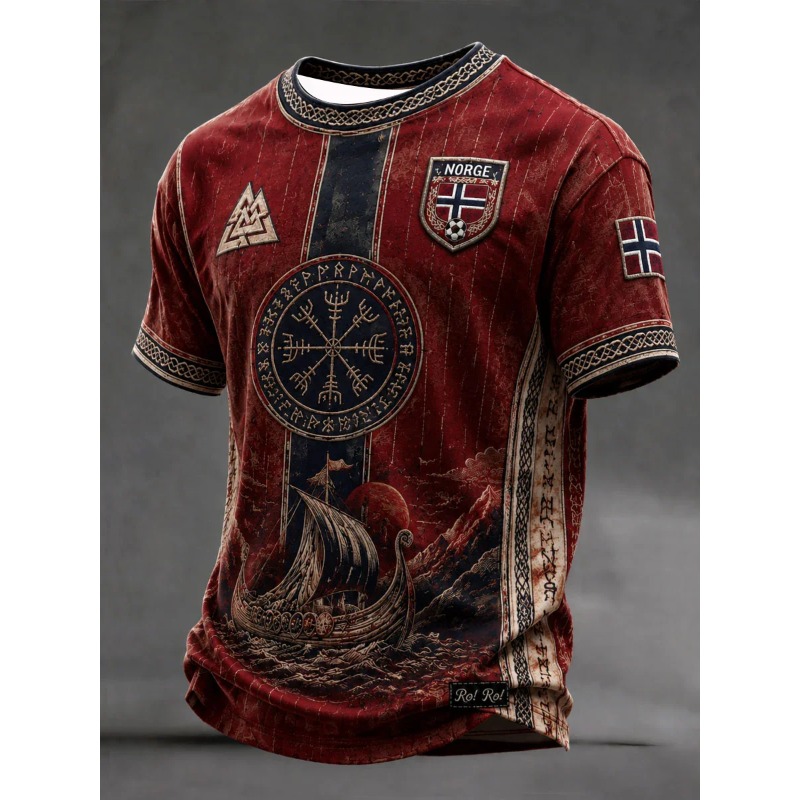 Summer Viking Clothing - Soccer Football Jersey Norway Norge Viking