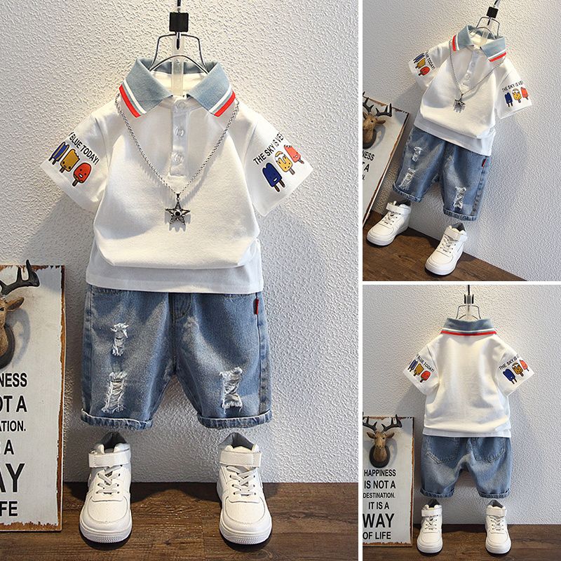 Summer Clothing Reviews - Boys 2025 Summer Outfit T-Shirt and