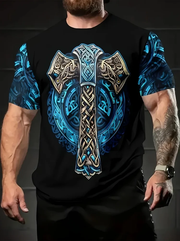 Summer Viking Clothing - Fashion New Viking Pattern Full Print