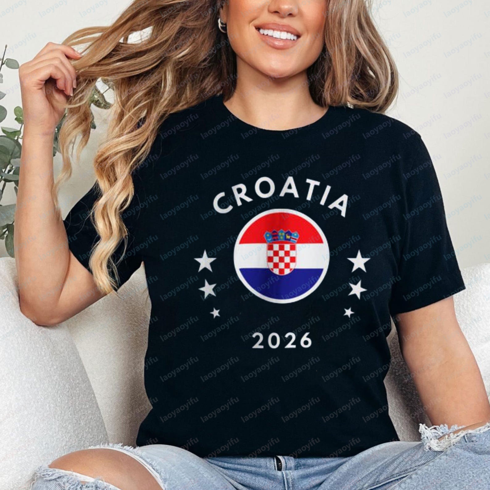 Summer Clothing Trends For Men 2026 - Croatia 2026 Tee Croatia Flag Football