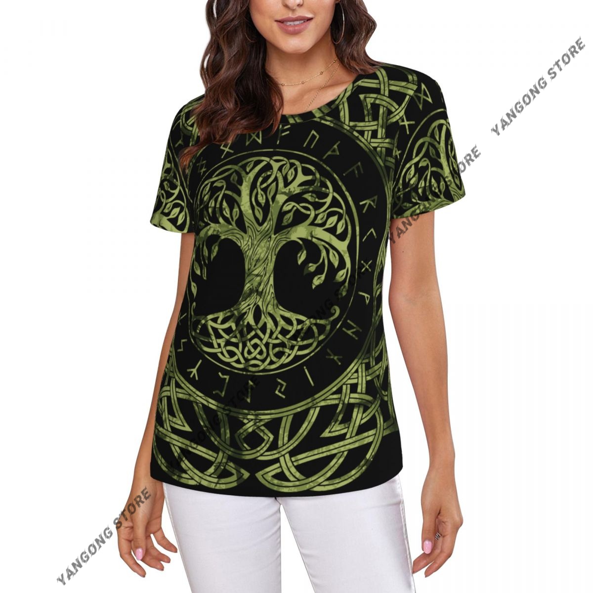 Summer Viking Clothing - Women's T-shirt Norse Nordic Viking Tree