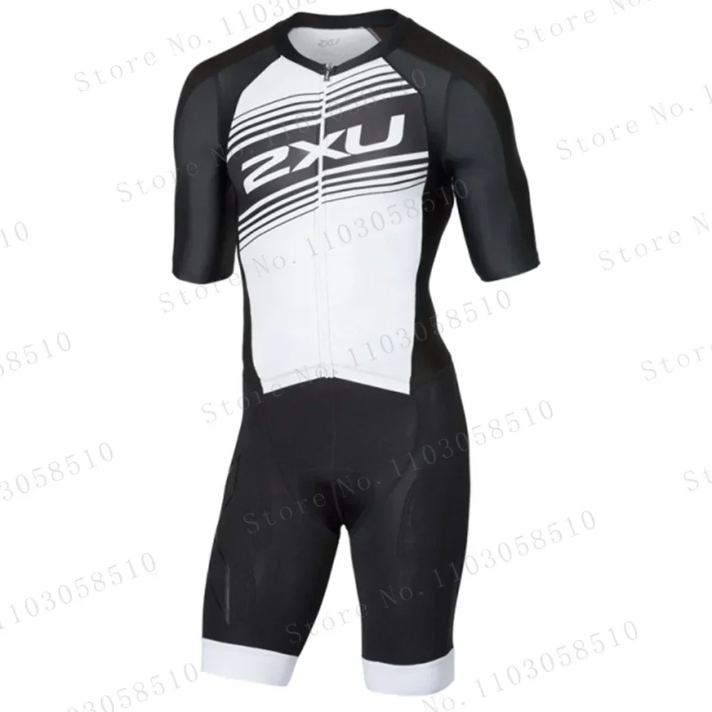 Summer De Clothing - zxuful Black White Triathlon Suit Men's