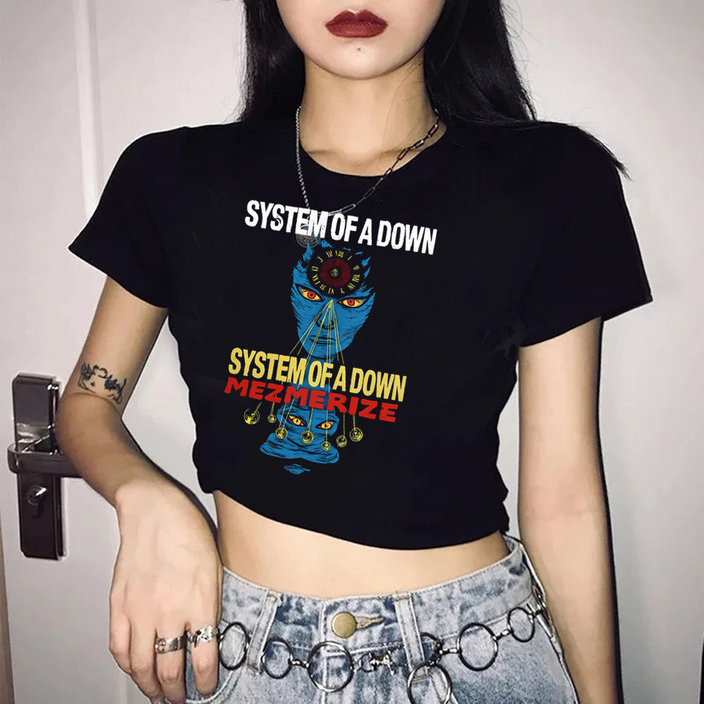 System of a Down crop top crop - Summer Grunge Clothing ulasan dan harga
