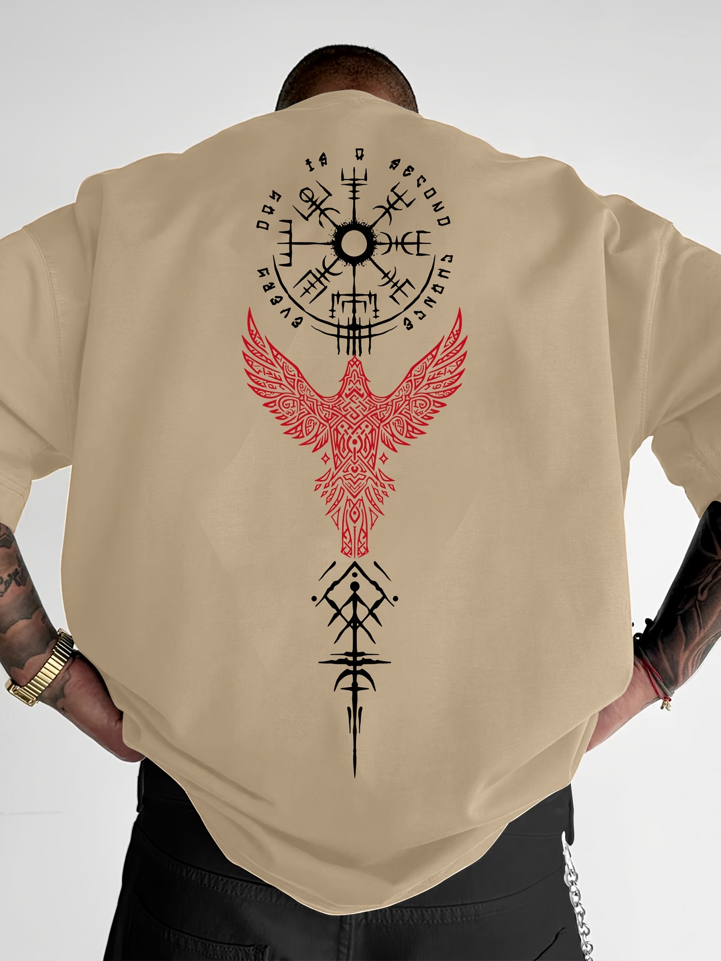 Norse Viking Raven and Rune Pr - Summer Viking Clothing ulasan dan harga
