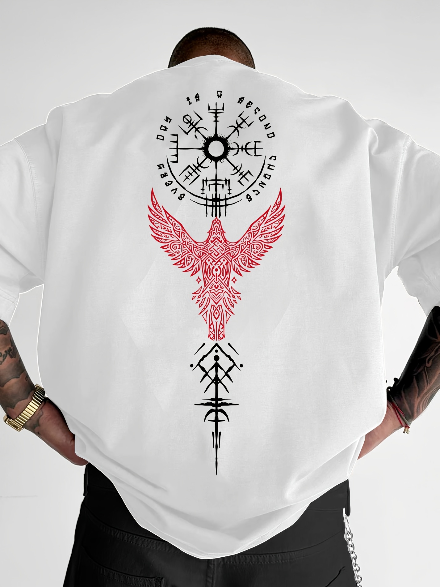 Norse Viking Raven and Rune Pr - Summer Viking Clothing ulasan dan harga