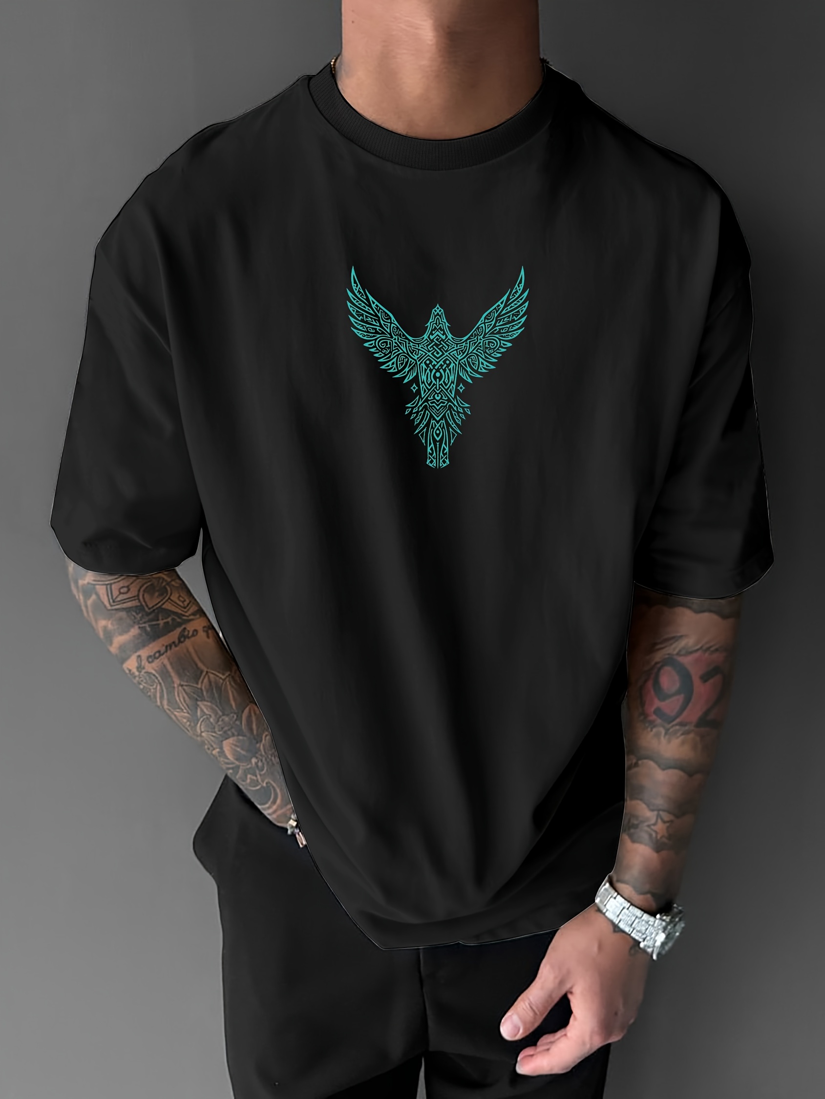 Norse Viking Raven and Rune Pr - Summer Viking Clothing ulasan dan harga