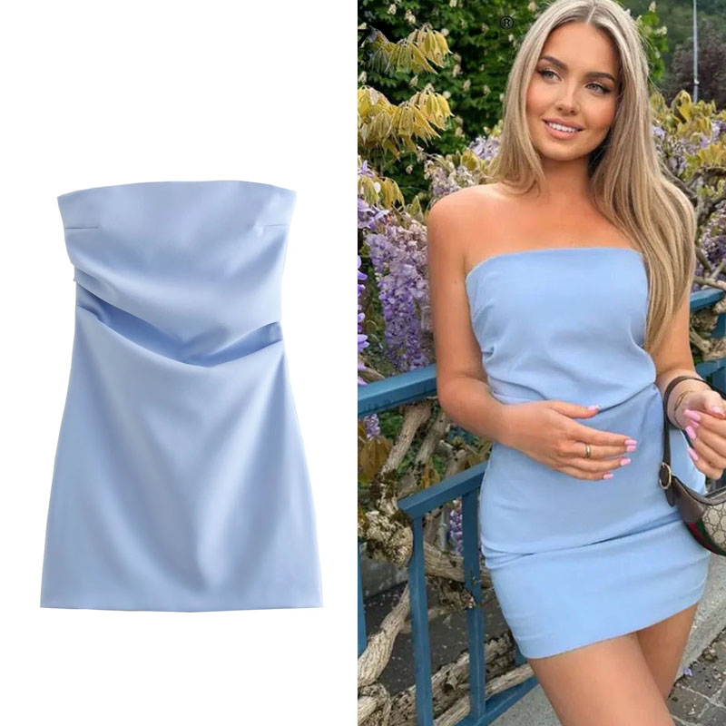 HXAO Dress Women Off Shoulder  - Summer Clothing Zara ulasan dan harga
