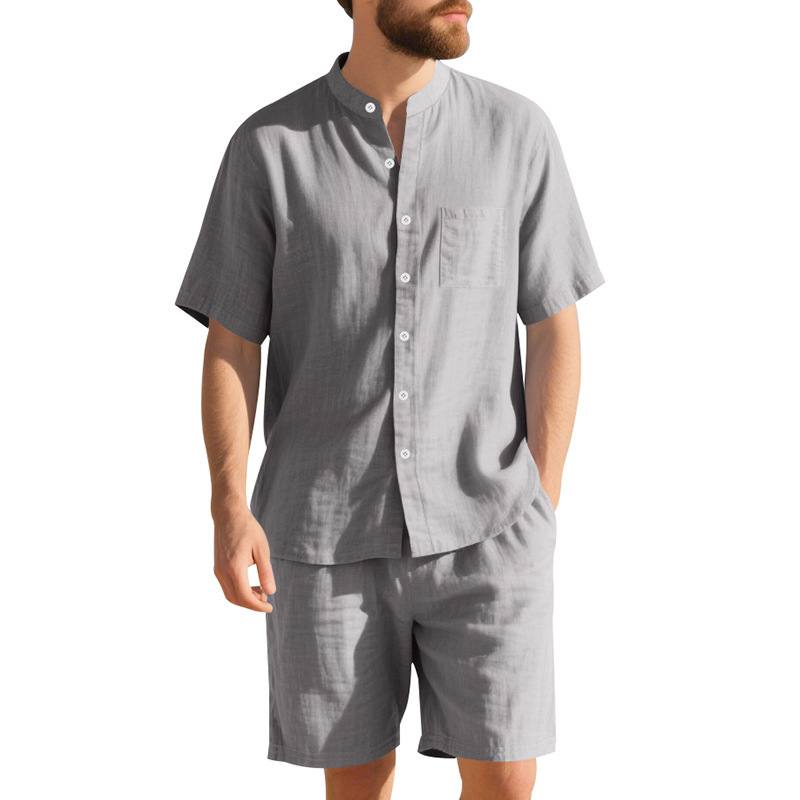 Summer Men's Linen Loose-Fit S - Summer Clothing For A Beach ulasan dan harga
