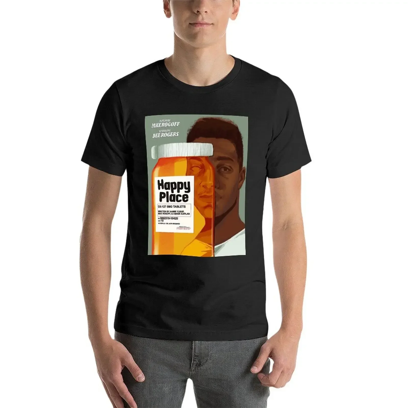 Happy Place T-Shirt vintage qu - Summer Clothing Places ulasan dan harga