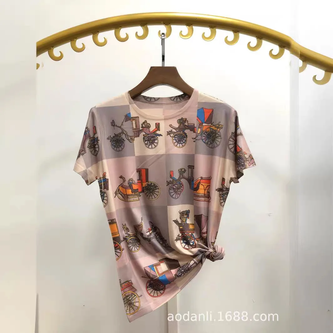 2025 Plaid T Shirts for Women  - Summer De Clothing ulasan dan harga