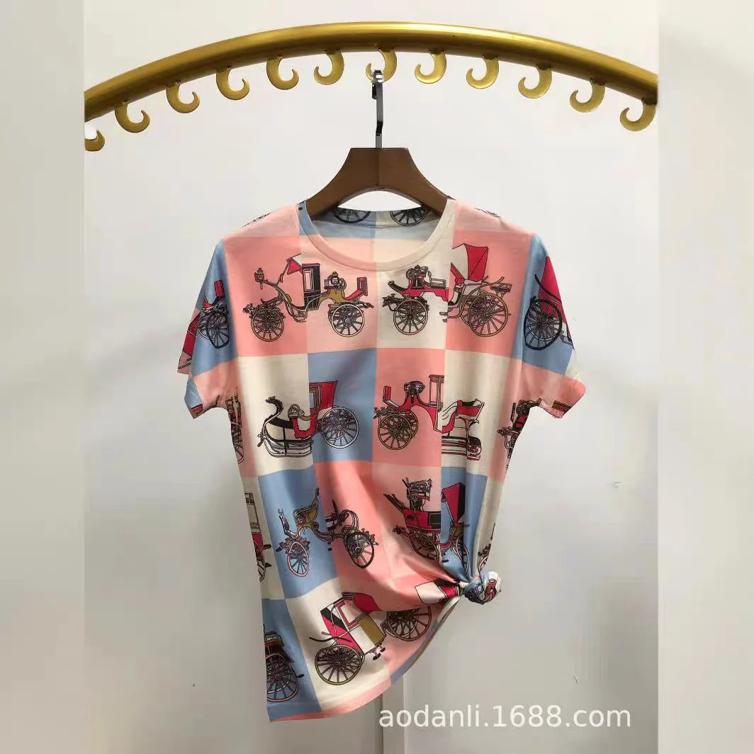 2025 Plaid T Shirts for Women  - Summer De Clothing ulasan dan harga
