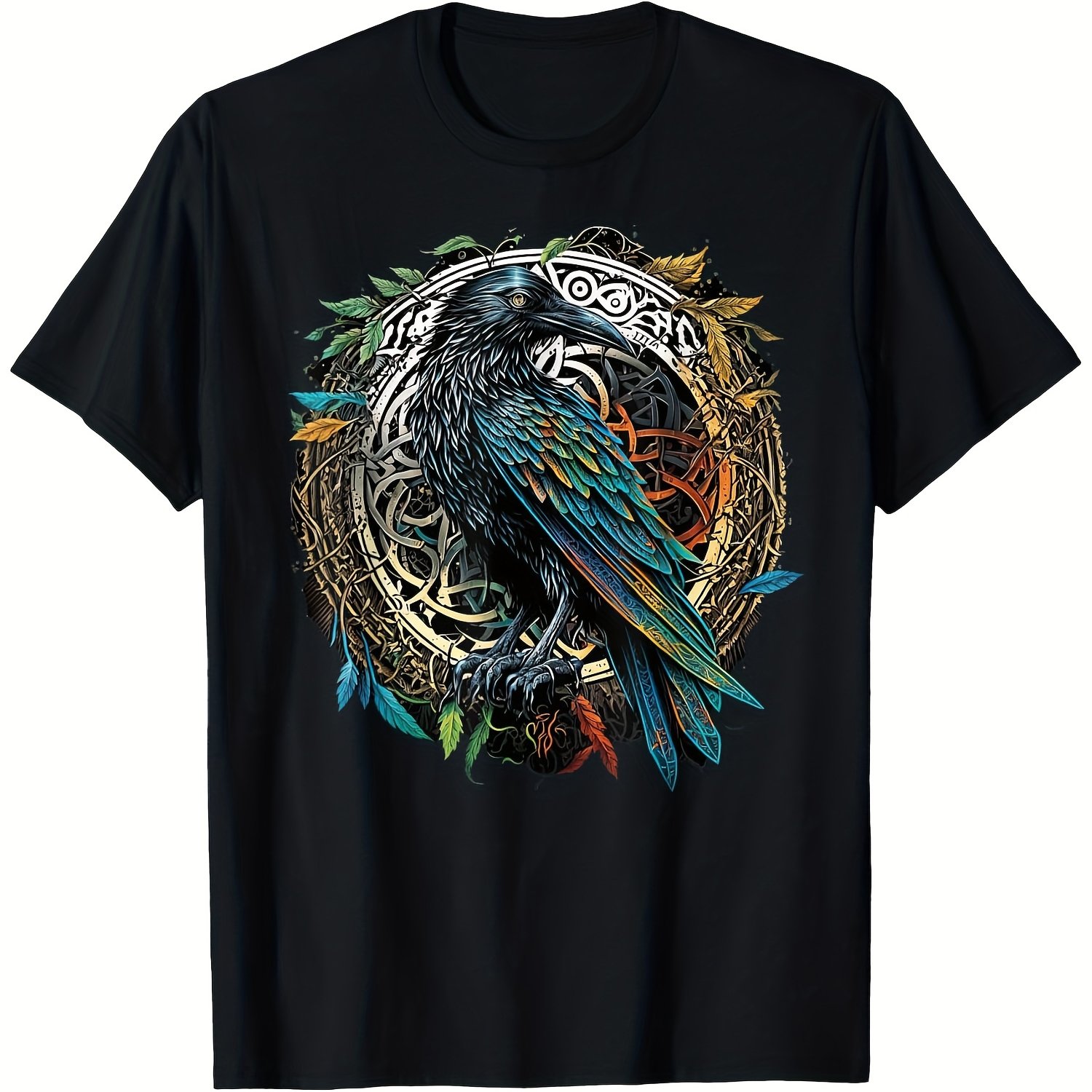 Women's Viking Raven Pattern T - Summer Viking Clothing ulasan dan harga