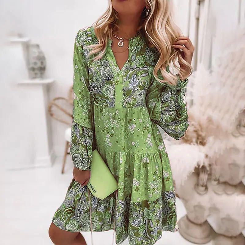 Casual Floral Print Dresses Fo - Summer Clothing Zara ulasan dan harga