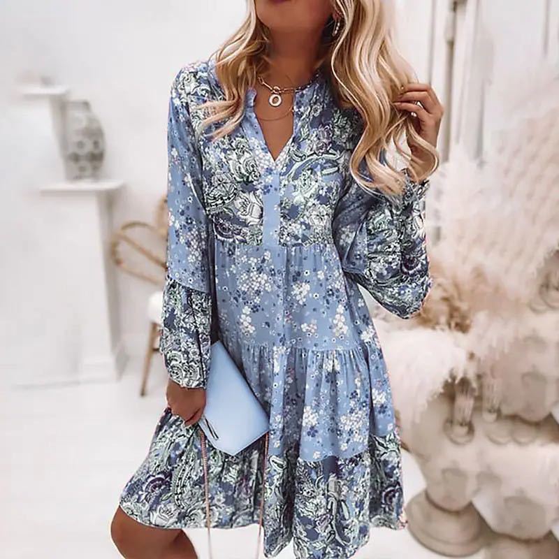 Casual Floral Print Dresses Fo - Summer Clothing Zara ulasan dan harga