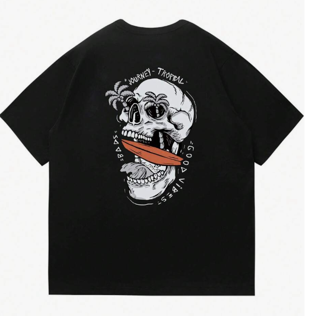 2026 Popular Men's Skull Graph - Summer Clothing Trends For Men 2026 ulasan dan harga