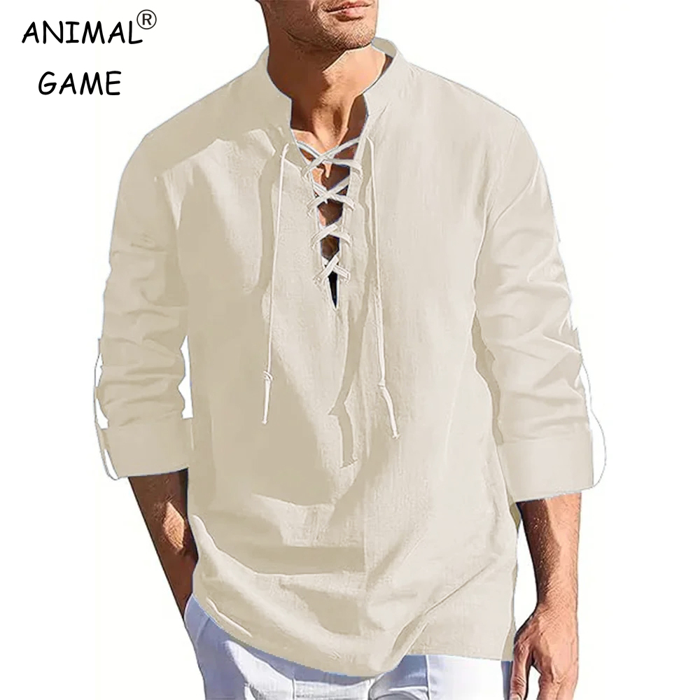 Men's Renaissance Shirt Pirate - Summer Viking Clothing ulasan dan harga