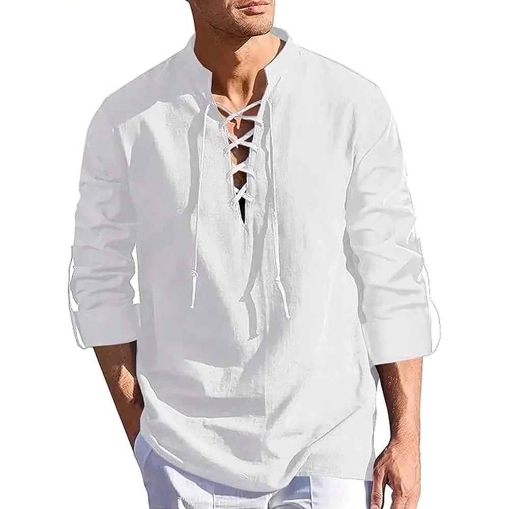 Men's Renaissance Shirt Pirate - Summer Viking Clothing ulasan dan harga