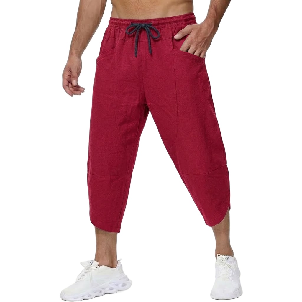 Summer Men's Linen Casual Shor - Summer Hiking Clothing ulasan dan harga