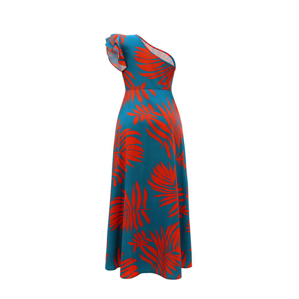 One Shoulder Tropical Print Ma - Summer Clothing Zara ulasan dan harga