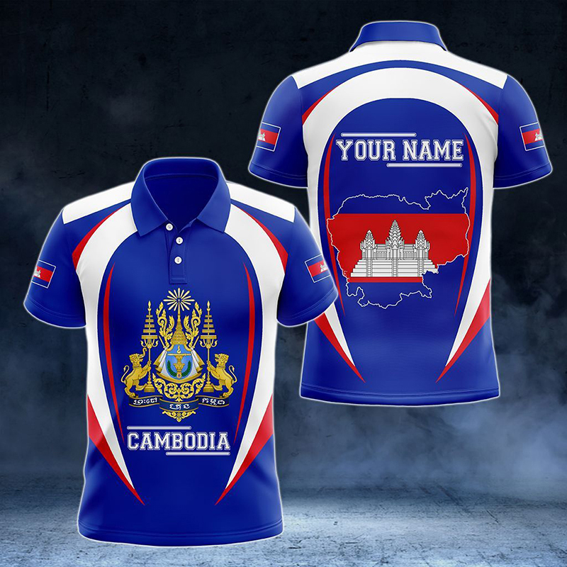 Custom Name Cambodia Flag Grap - Summer Clothing Boys ulasan dan harga