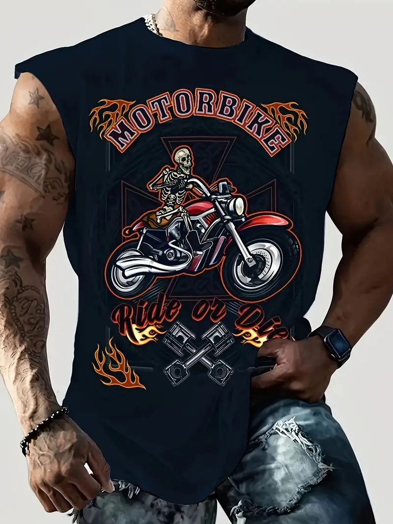 Summer New Men's Vest T-shirt  - Summer Viking Clothing ulasan dan harga