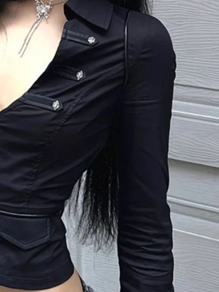 Y2k Aesthetic Women Sexy Blous - Summer Grunge Clothing ulasan dan harga