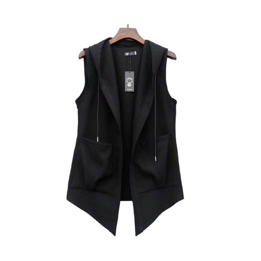 XS-5XL Mens Pocket Hooded Vest - Summer Clothing Trends For Men 2026 ulasan dan harga
