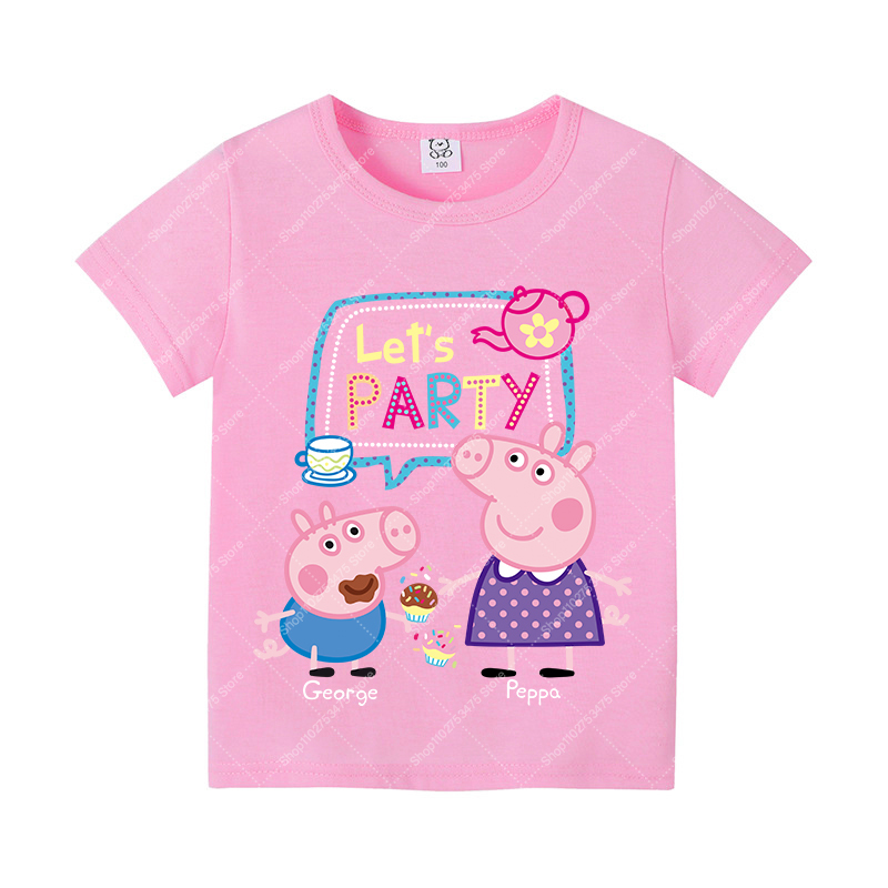 Kids Girl Cute Cotton T-shirt  - Summer Clothing Gifts ulasan dan harga