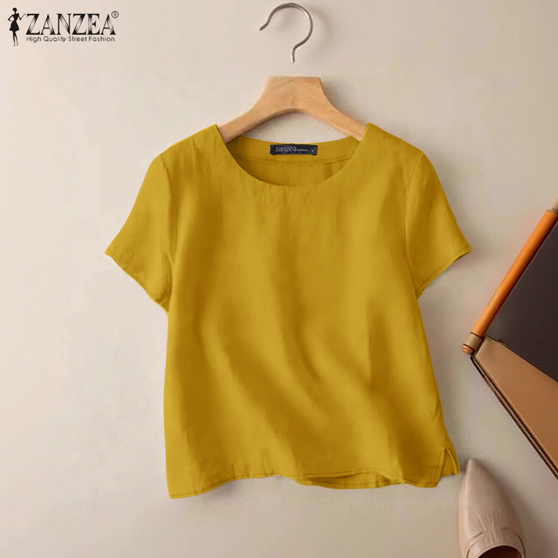 ZANZEA Summer Casual Cotton Bl - Summer De Clothing ulasan dan harga