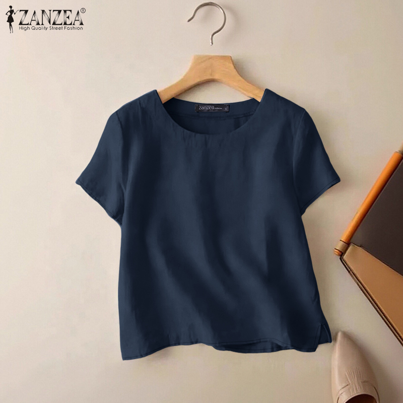 ZANZEA Summer Casual Cotton Bl - Summer De Clothing ulasan dan harga