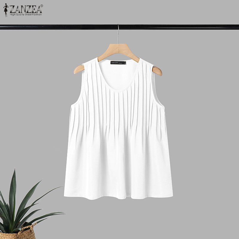 ZANZEA Woman Summer Pintuck Ta - Summer Clothing For A Beach ulasan dan harga