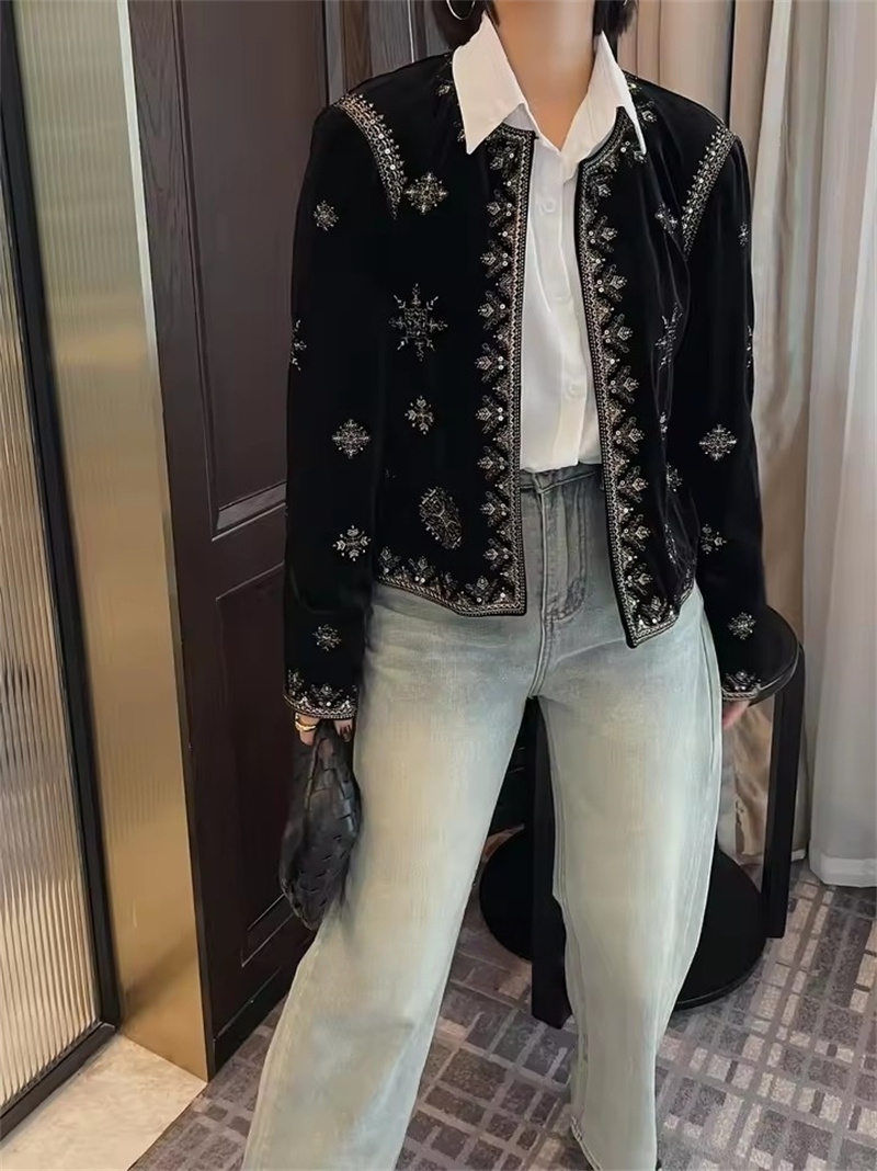 Fashion Embroidered Black Jack - Crew Clothing Summer Jacket ulasan dan harga