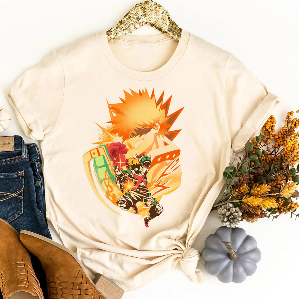 My Hero Academia t-shirt femal - Summer Grunge Clothing ulasan dan harga