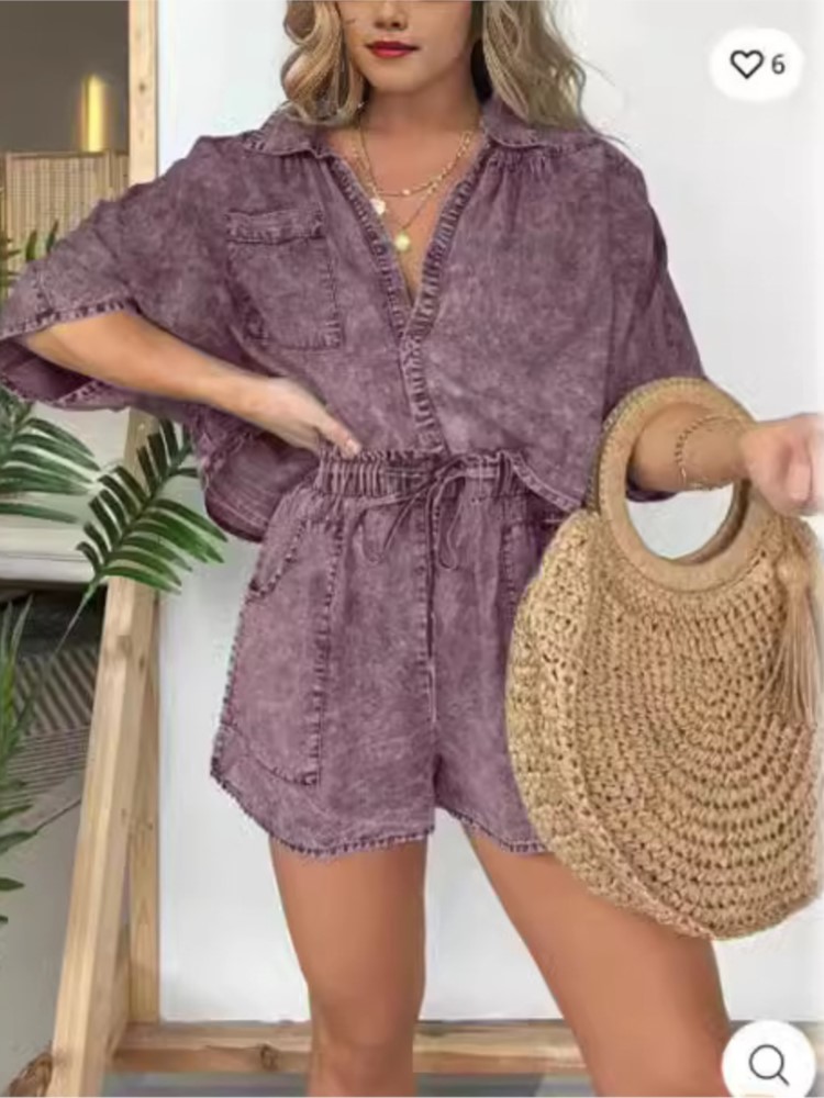 Fashion Vintage Denim Blue Sho - Summer Clothing Zara ulasan dan harga