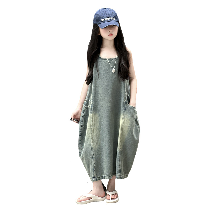Vintage Blue Children Girls Hi - Summer Dresses Yours Clothing ulasan dan harga