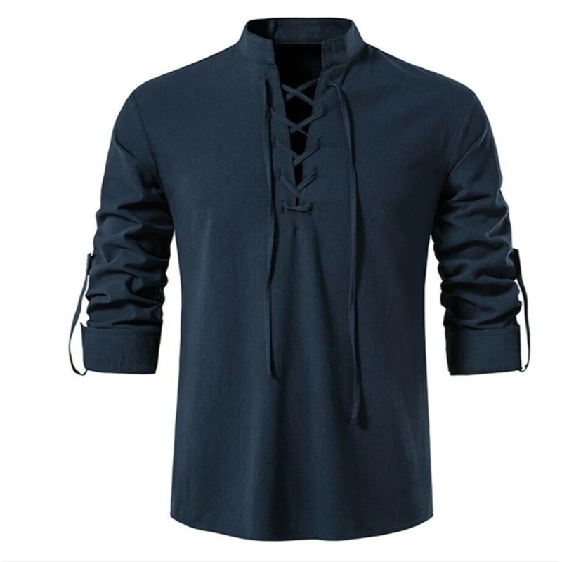 2023 New Men's V-neck shirt T- - Summer Viking Clothing ulasan dan harga