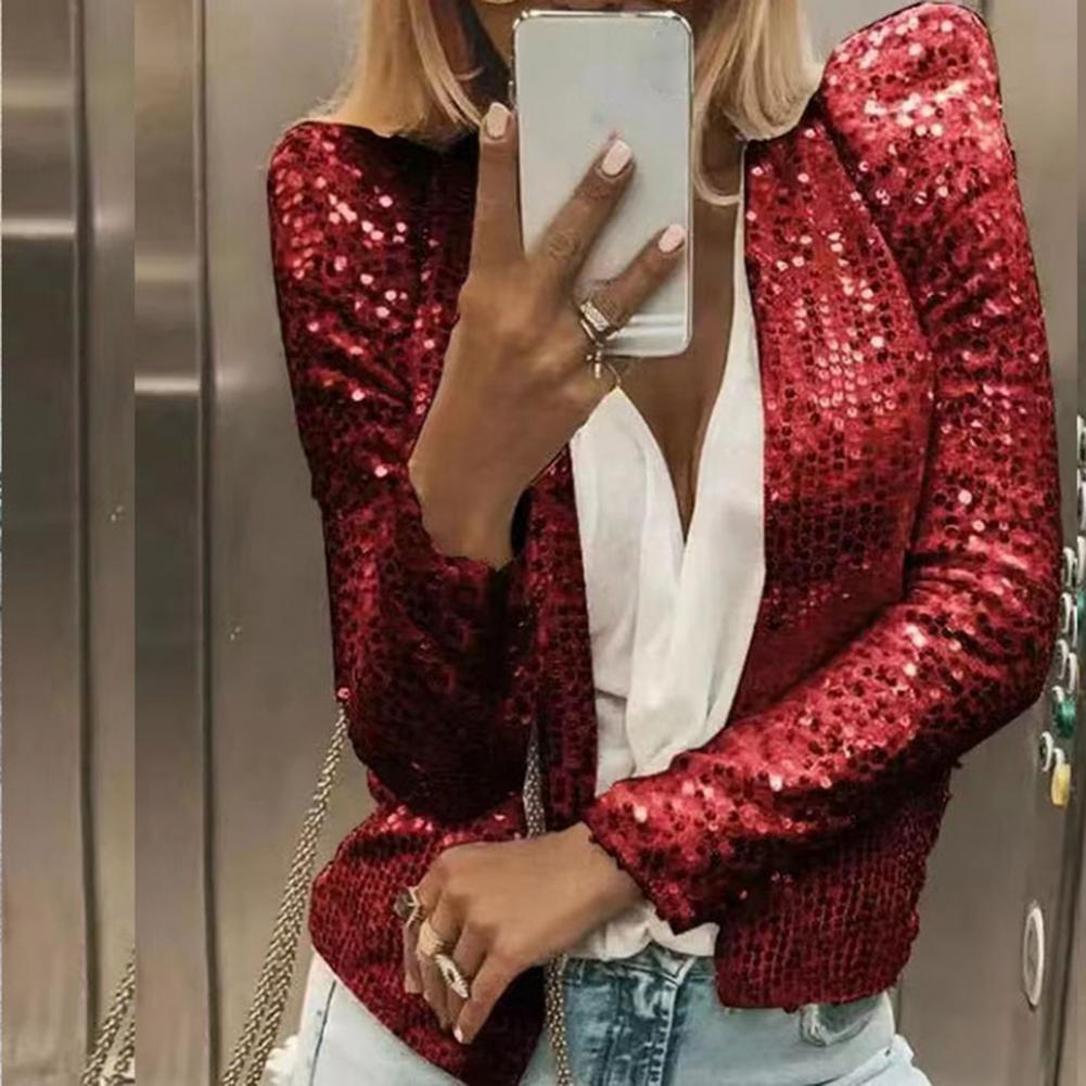 Party Blazer Sequin Decoration - Crew Clothing Summer Jacket ulasan dan harga