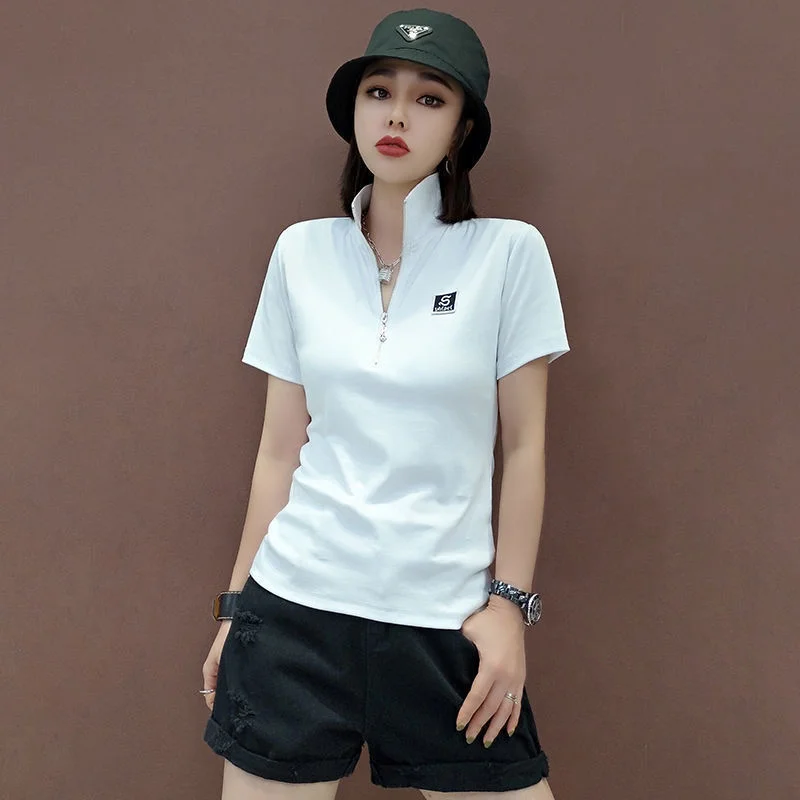 T-shirt Woman Short Sleeve Tee - Summer Green Clothing ulasan dan harga